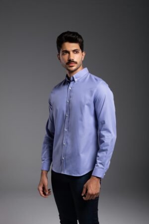 Chemise casual blanche (col boutonné)