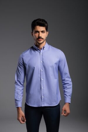 Chemise casual blanche (col boutonné)