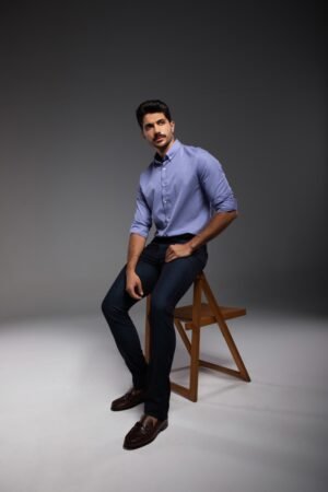 Chemise casual blanche (col boutonné)