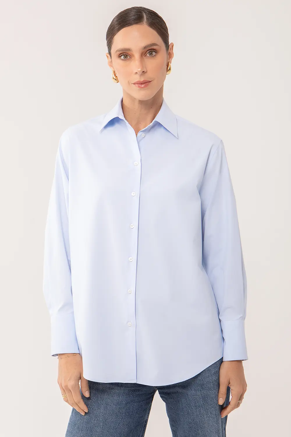 CHEMISE FEMME LA FLÂNEUSE BLEUE CIEL