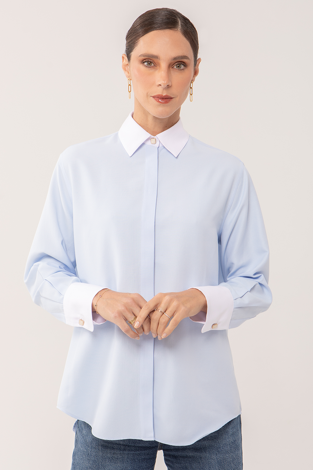CHEMISE FEMME LA SINGULIÈRE BELUE CIEL