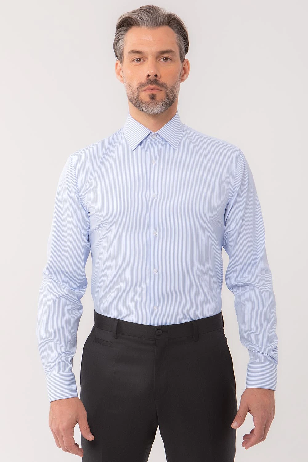 CHEMISE HOMME L’ÉCHAPPÉE RAYÉE BLEUE CIEL